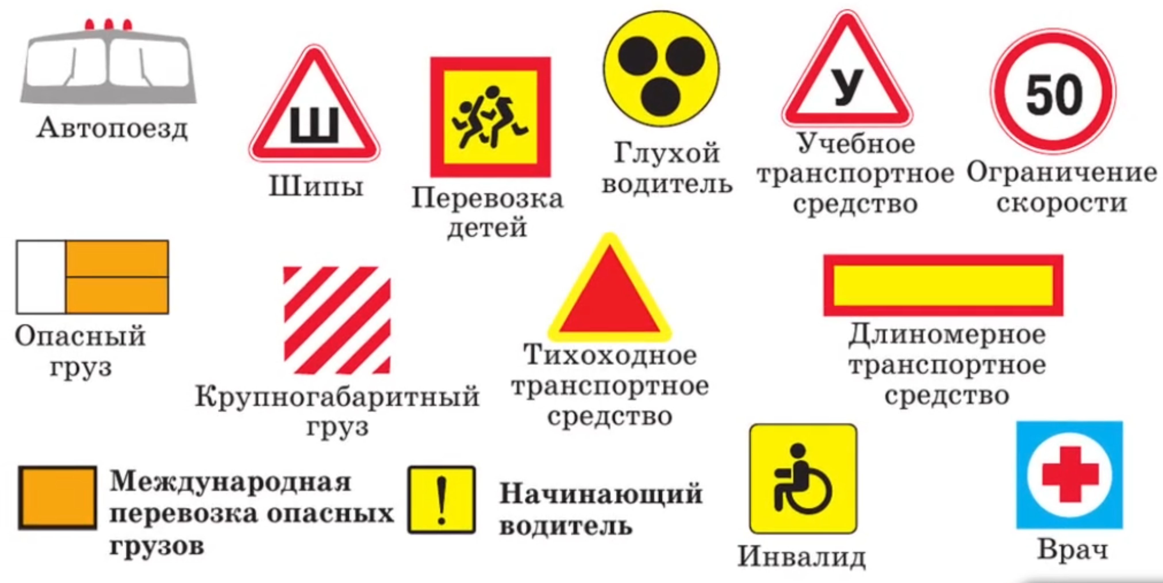 Опознавательные знаки транспортных средств